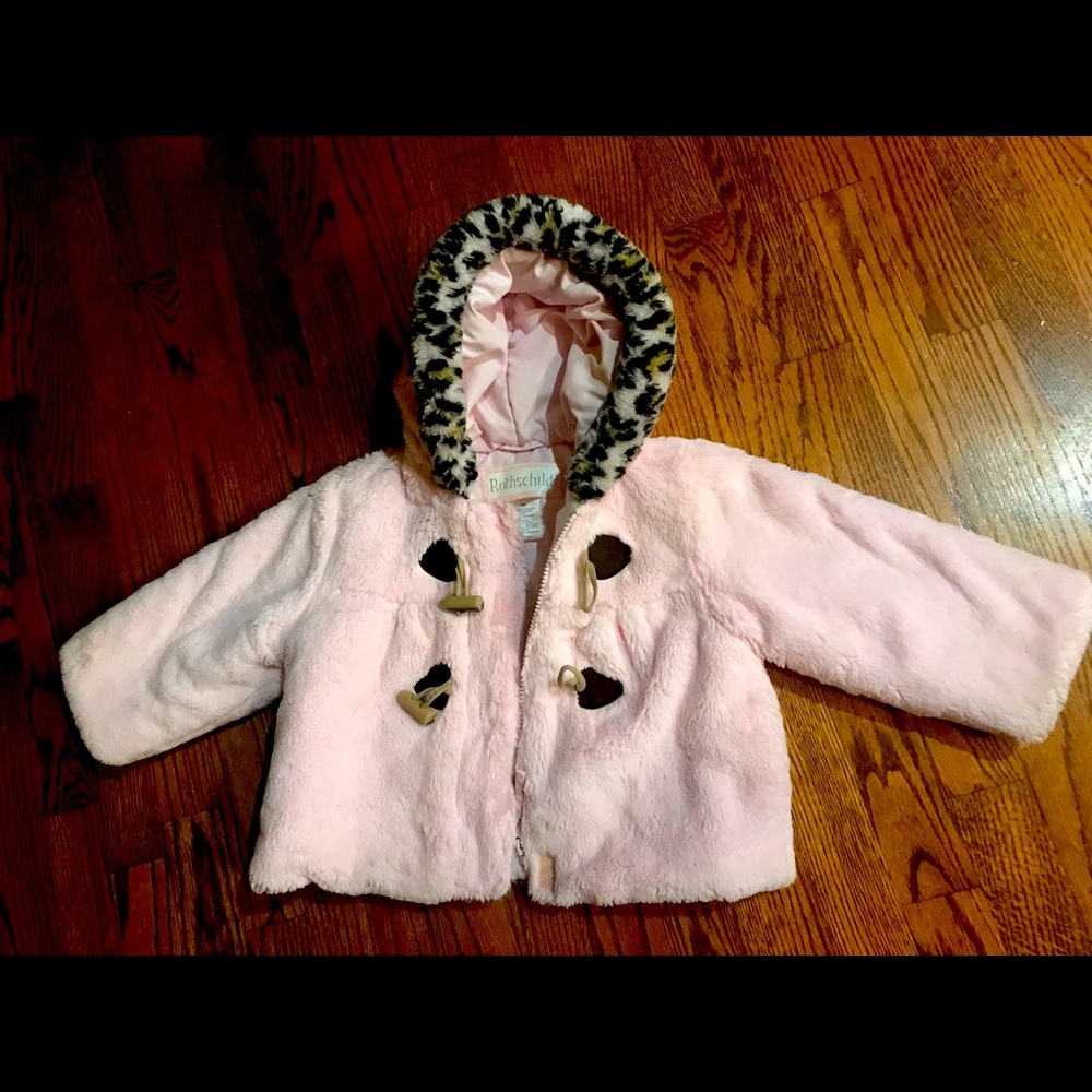 Rothschild pink fur coat